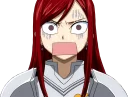 😰 emoji Erza Scarlet-Sama Telegram sticker 6 of 28