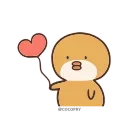 ❤️ emoji Cute Chick🐥- @MochaStickers Telegram sticker 14 of 18