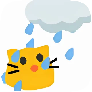 🌧 emoji blobcats3 by @kouseki Telegram sticker 16 of 50