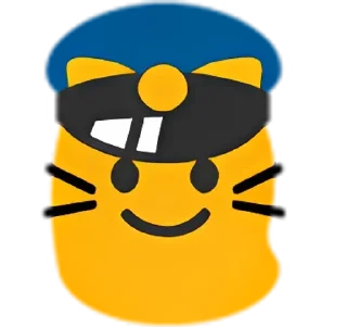 👮 emoji blobcats2 by @kouseki Telegram sticker 7 of 120