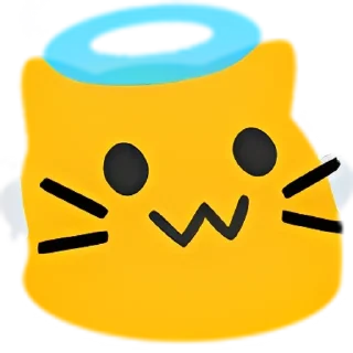😇 emoji blobcats1 by @kouseki Telegram sticker 6 of 120