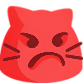 😡 emoji blobcats1 by @kouseki Telegram sticker 7 of 120