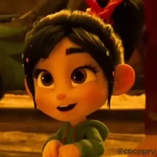 😂 emoji Vanellope ☺️ @MochaStickers Telegram sticker 6 of 14