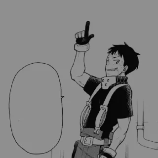 🔥 emoji Shinra Kusakabe @numen_sticker Telegram sticker 24 of 110
