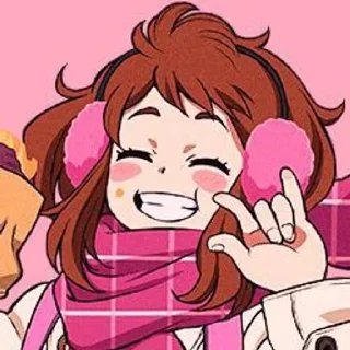 🌟 emoji Ochako Uraraka ◈ @KesitoMania Telegram sticker 16 of 120