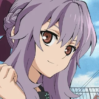 💜 emoji Shinoa Hiragi @xxTokyo_Art Telegram sticker 18 of 40