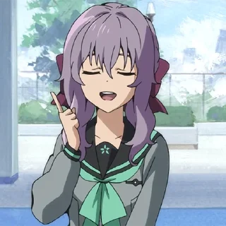 💜 emoji Shinoa Hiragi @xxTokyo_Art Telegram sticker 7 of 40