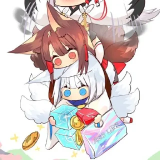 ❤️‍🔥 emoji ⌜ Akagi ❤️‍🔥 ⌟  ᨒ @KurumiFan ⛩️ Telegram sticker 22 of 120