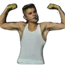 💪 emoji Justin Bieber Telegram sticker 12 of 16
