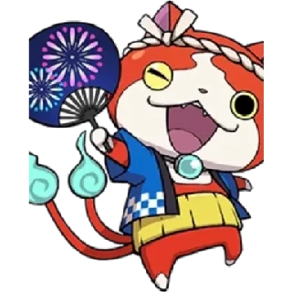 👘 emoji Yo-Kai Watch: Jibanyan  by @Il_Ninja_Verde Telegram sticker 16 of 22