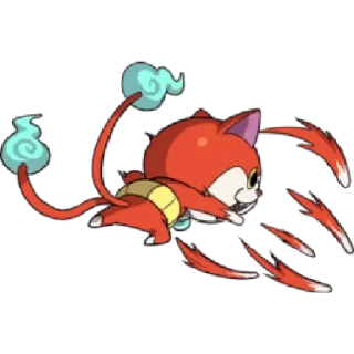 😡 emoji Yo-Kai Watch: Jibanyan  by @Il_Ninja_Verde Telegram sticker 11 of 22