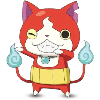 😉 emoji Yo-Kai Watch: Jibanyan  by @Il_Ninja_Verde Telegram sticker 6 of 22