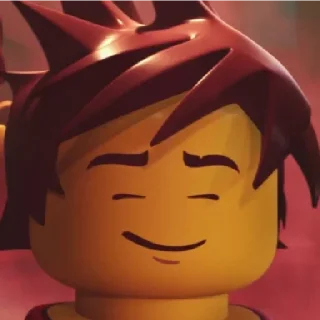 😌 emoji Ninjago: Kai | @Il_Ninja_Verde Telegram sticker 22 of 40