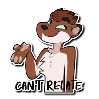 🙄 emoji Jules the Stoat Telegram sticker 5 of 120