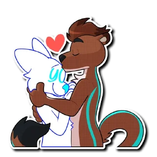 😘 emoji Jules the Stoat Telegram sticker 23 of 120