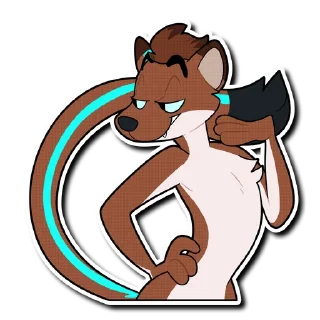 Sticker from Jules the Stoat