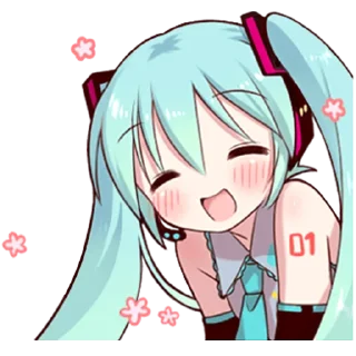 ☺️ emoji HATSUNE MIKU @Nekostickerss Telegram sticker 8 of 25