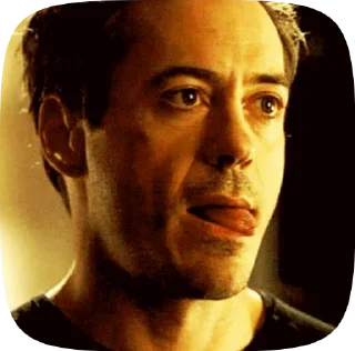 😋 emoji Tony stark Telegram sticker 17 of 41