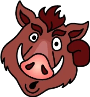 🤨 emoji Кабан @modnyashki_vip Telegram sticker 20 of 25