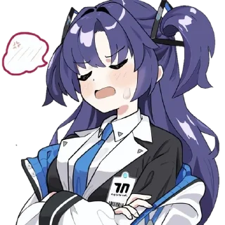 🌟 emoji Hayase Yuuka ¤ @KesitoMania Telegram sticker 3 of 64