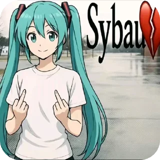 😎 emoji Мику захватит мир Telegram sticker 20 of 120