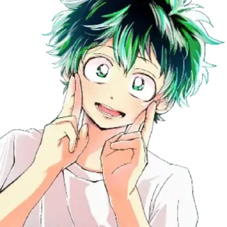 😀 emoji IZUKU MIDORIYA @R666d1 Telegram sticker 6 of 111