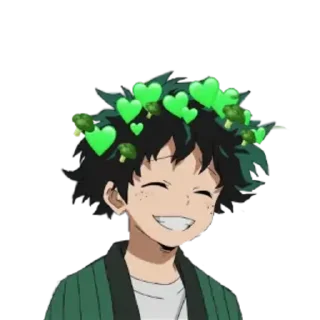 😁 emoji IZUKU MIDORIYA @R666d1 Telegram sticker 20 of 111