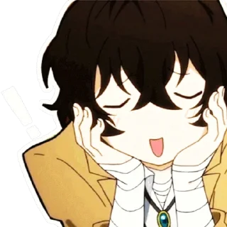 😌 emoji Dazai @R666d1 Telegram sticker 8 of 91