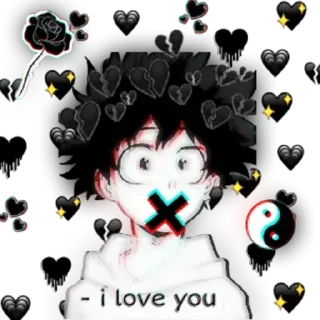 😶 emoji IZUKU MIDORIYA @R666d1 Telegram sticker 19 of 111