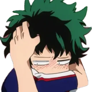 😶 emoji IZUKU MIDORIYA @R666d1 Telegram sticker 12 of 111