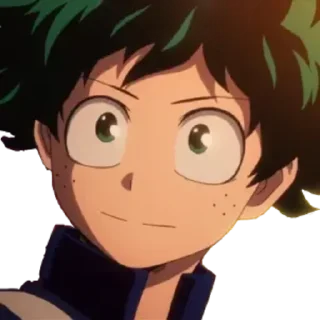 😐 emoji IZUKU MIDORIYA @R666d1 Telegram sticker 7 of 111