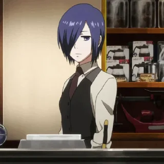 ❄ emoji Touka Kirishima @WARAWSHW Telegram sticker 1 of 85