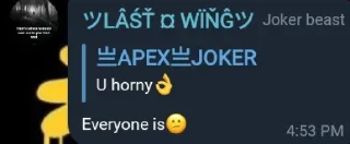 🤤 emoji 亗APEX亗JOKER Telegram sticker 12 of 21