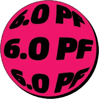 Sticker from 6.0 PF
