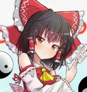 🌟 emoji 🍵 ও Reimu Hakurei ۵ → @KesitoMania Telegram sticker 4 of 120