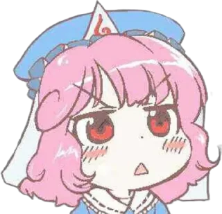 🌟 emoji 🪭 ༅ Yuyuko Saigyouji ⊹ @KesitoMania Telegram sticker 5 of 101