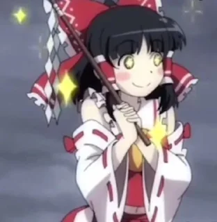 🌟 emoji 🍵 ও Reimu Hakurei ۵ → @KesitoMania Telegram sticker 1 of 120