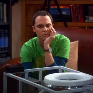 🧠 emoji ャ. Sheldon Cooper ；@Unince . Telegram sticker 24 of 60