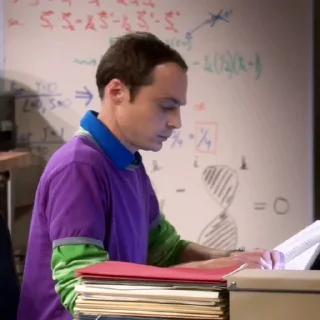 🧠 emoji ャ. Sheldon Cooper ；@Unince . Telegram sticker 2 of 60