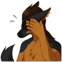😓 emoji Raven Telegram sticker 8 of 72