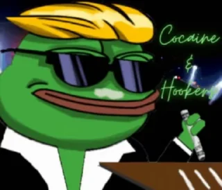 Sticker from Wall Street Pepe