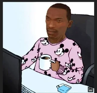 👨 emoji carl johnson (xalo8) Telegram sticker 15 of 58
