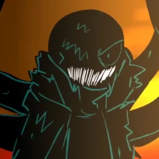 🌑 emoji • Nightmare Sans • by : @Undertale_Stickers Telegram sticker 20 of 42
