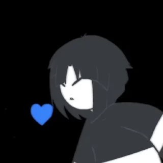 💙 emoji •/ Frisk /• by : @Undertale_Stickers Telegram sticker 20 of 38