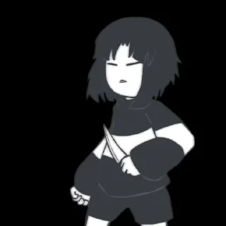 💜 emoji •/ Frisk /• by : @Undertale_Stickers Telegram sticker 13 of 38