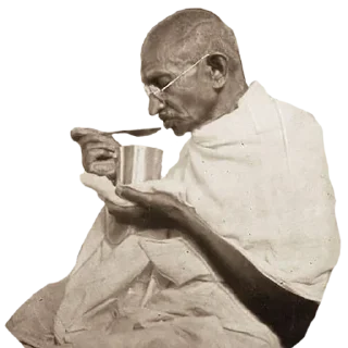 🤧 emoji Gandhi Telegram sticker 18 of 18
