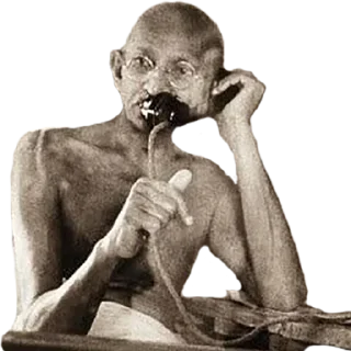 🗣 emoji Gandhi Telegram sticker 17 of 18