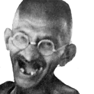 😆 emoji Gandhi Telegram sticker 10 of 18