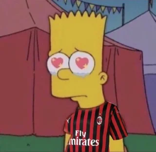 😍 emoji ⚫MILAN PACK🔴 Telegram sticker 13 of 92