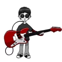 🎸 emoji Emo Boy Telegram sticker 5 of 36